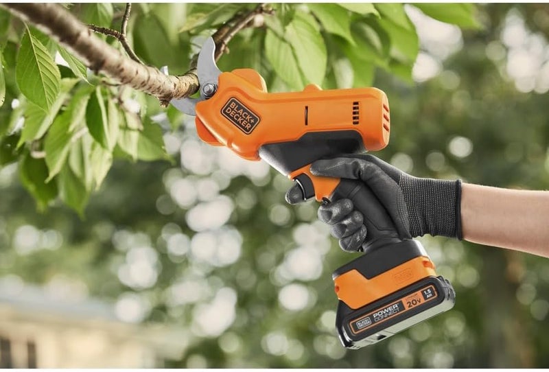 BLACK+DECKER 20V MAX* Cordless Pruner Electric Pruning Shears, Battery and Charger Included Electric Pruner (BCPR320C1) - Image 3